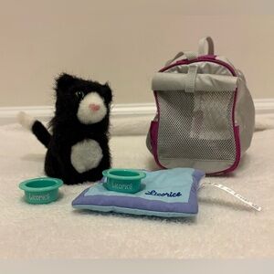 Retired American Girl Licorice and Pet Carrier Set